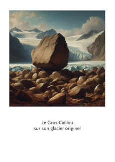 Le Gros Caillou sur son glacier originel