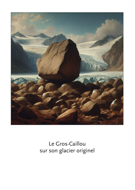 Le Gros Caillou sur son glacier originel