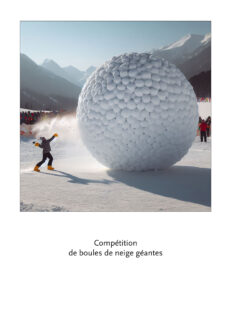 Compétition de boules de neige géantes