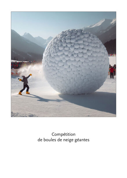 Compétition de boules de neige géantes