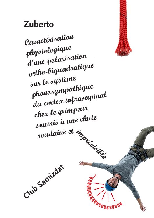 Caractérisation physiologique d’une polarisation ortho-biquadratique sur le système phonosympathique du cortex infrasupinal chez le grimpeur soumis à une chute soudaine et imprévisible
